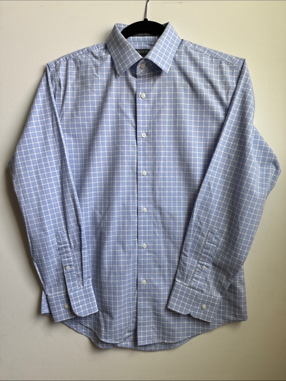Nordstrom Rack Dress Shirt Classic Light Blue - neck 15
